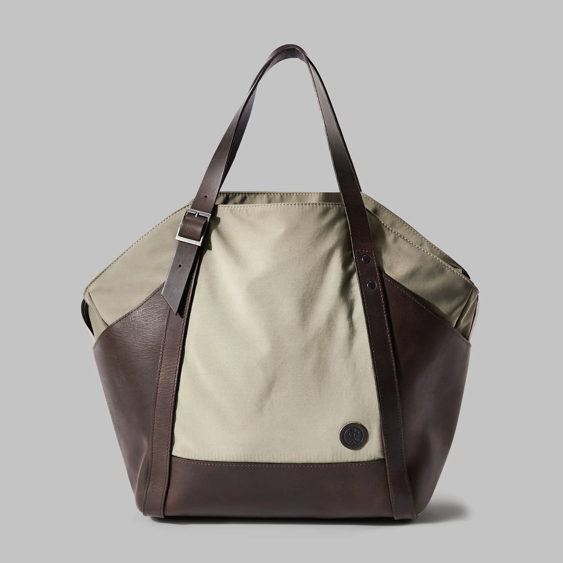 Amerton Beige Nylon Shoulder Bag - Image 3
