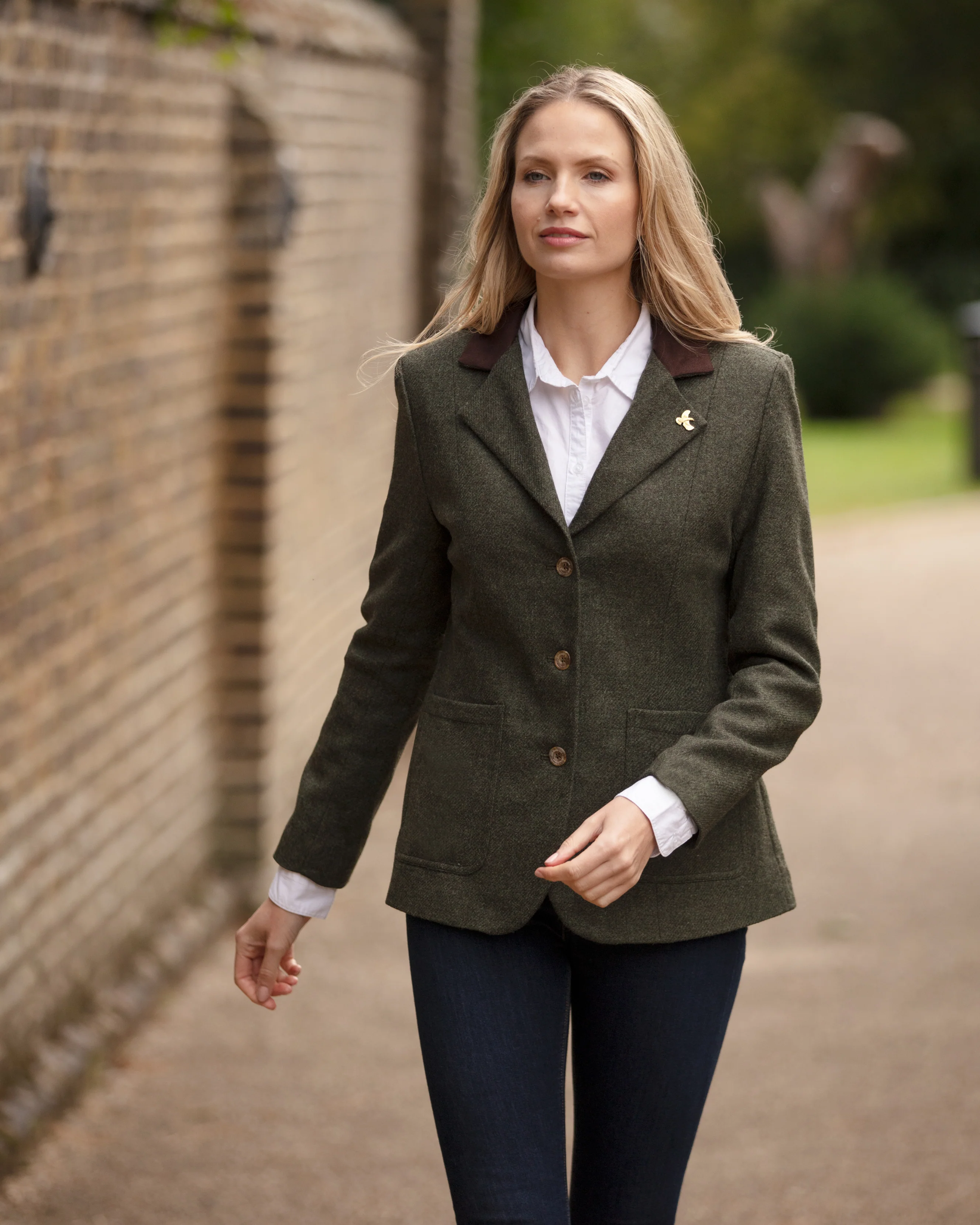 Arena Tweed Blazer - Loden Green - Image 4