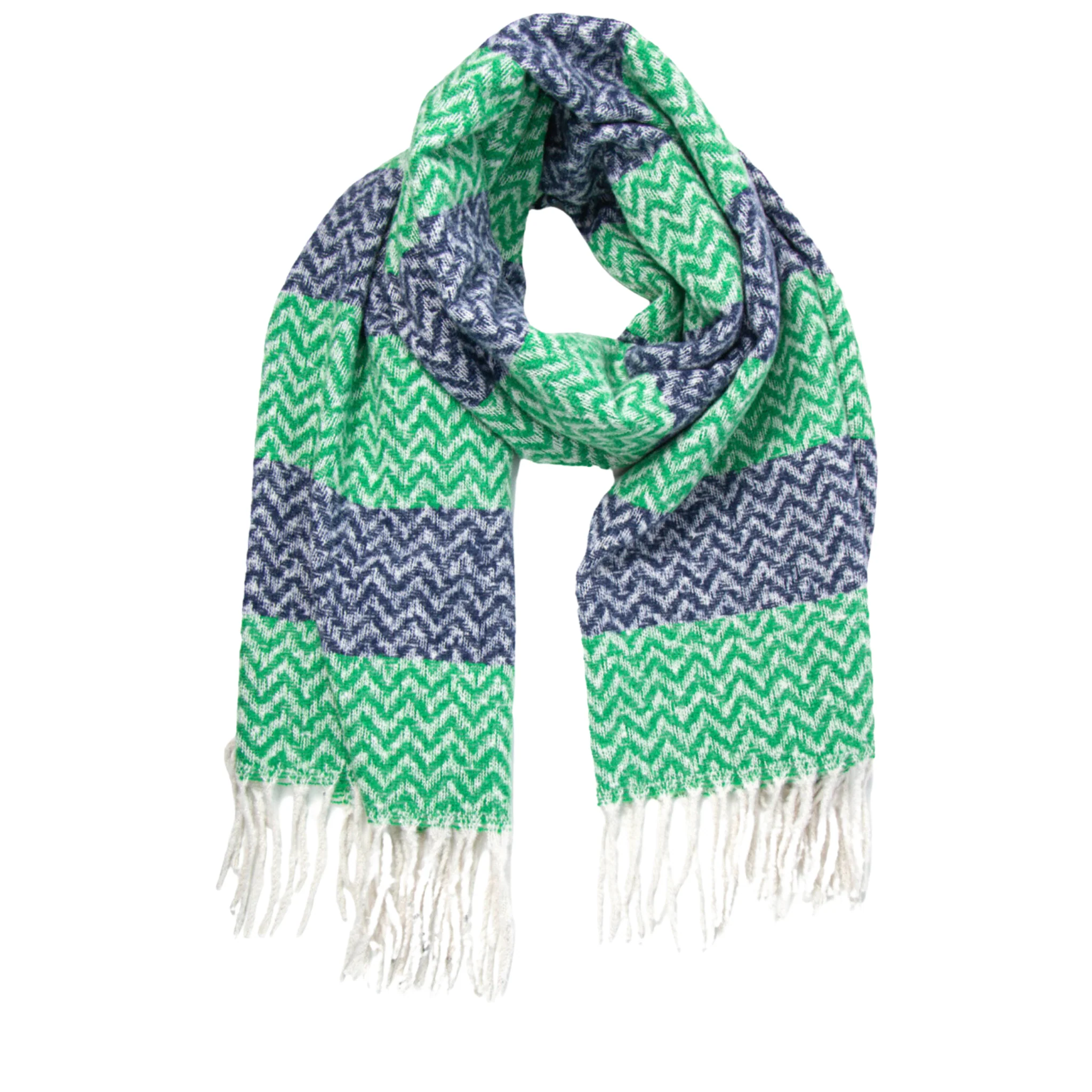 Heavyweight Scarf - Navy Green