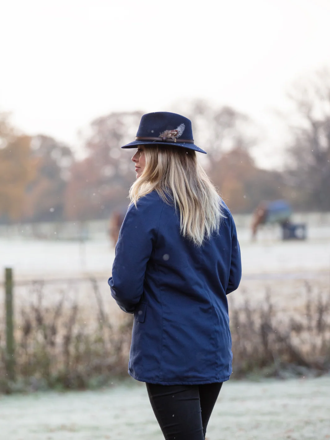 Ladies Landowner Casual Walking Jacket - Navy - Image 6