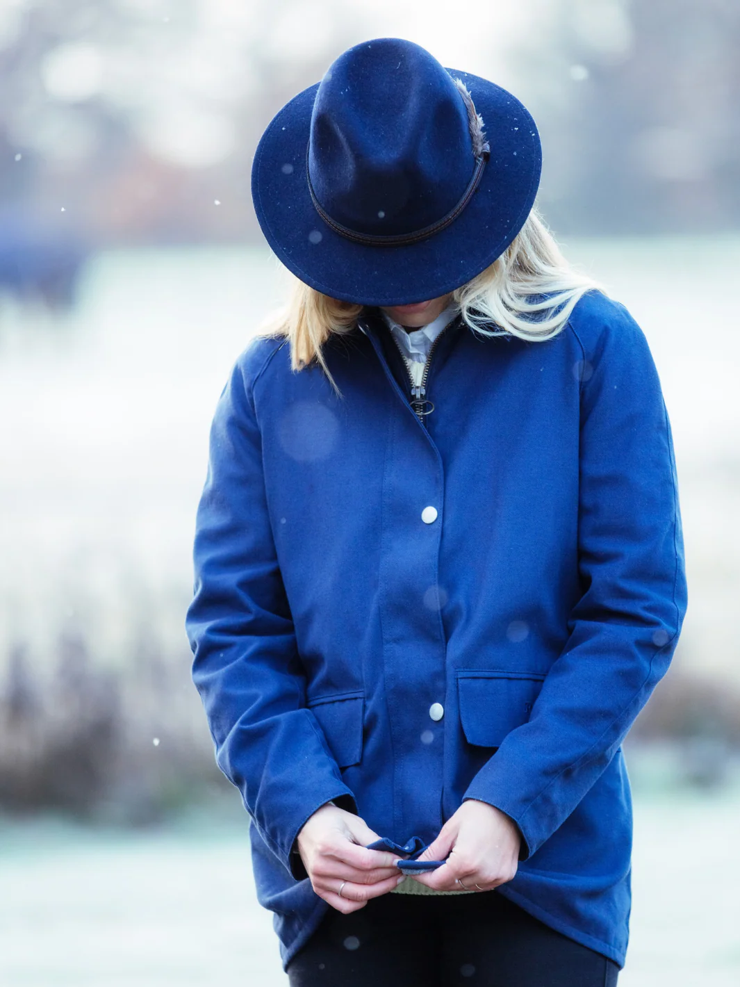 Ladies Landowner Casual Walking Jacket - Navy - Image 9