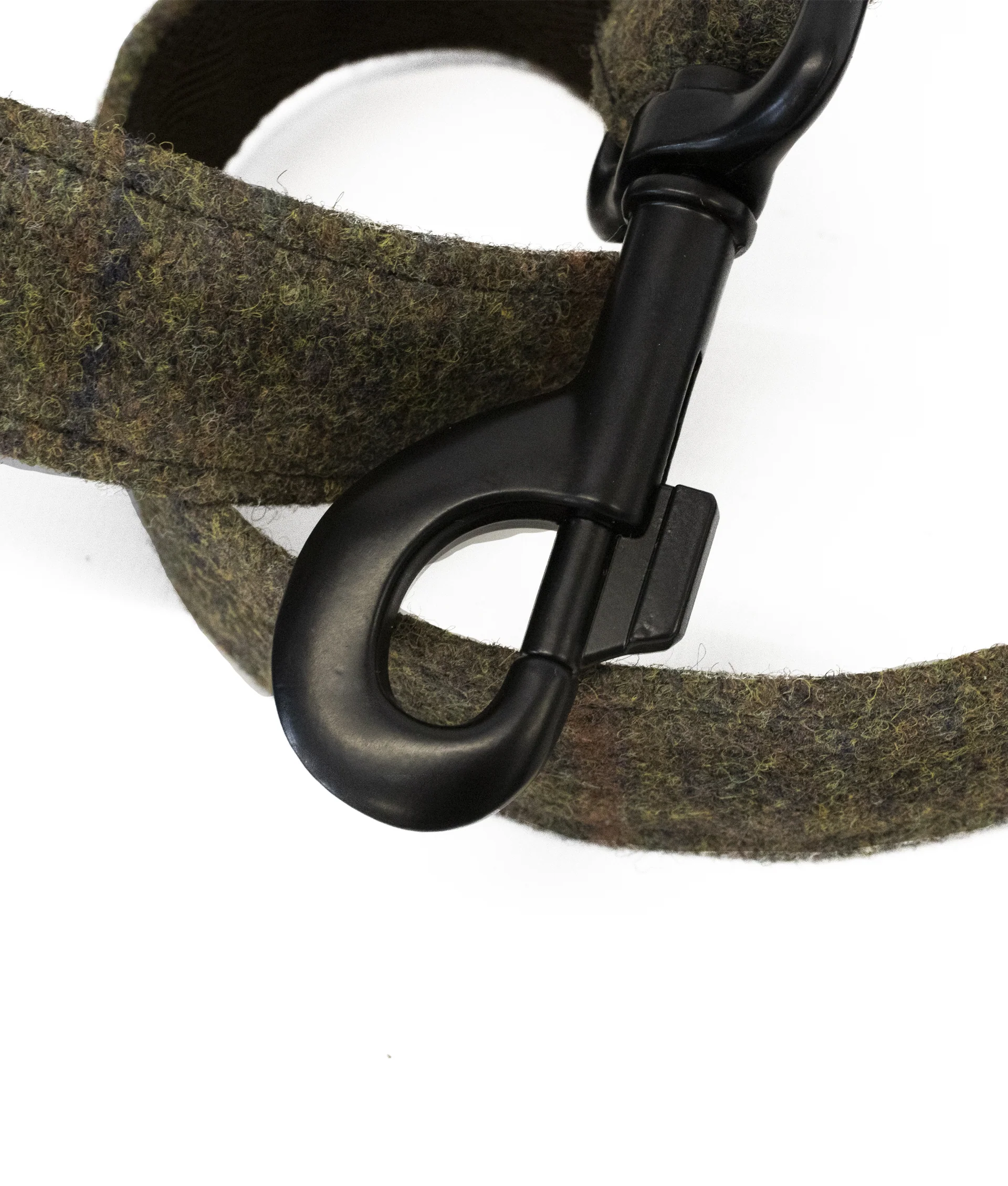 Dog Lead - Brown Waxed Tweed - Image 3