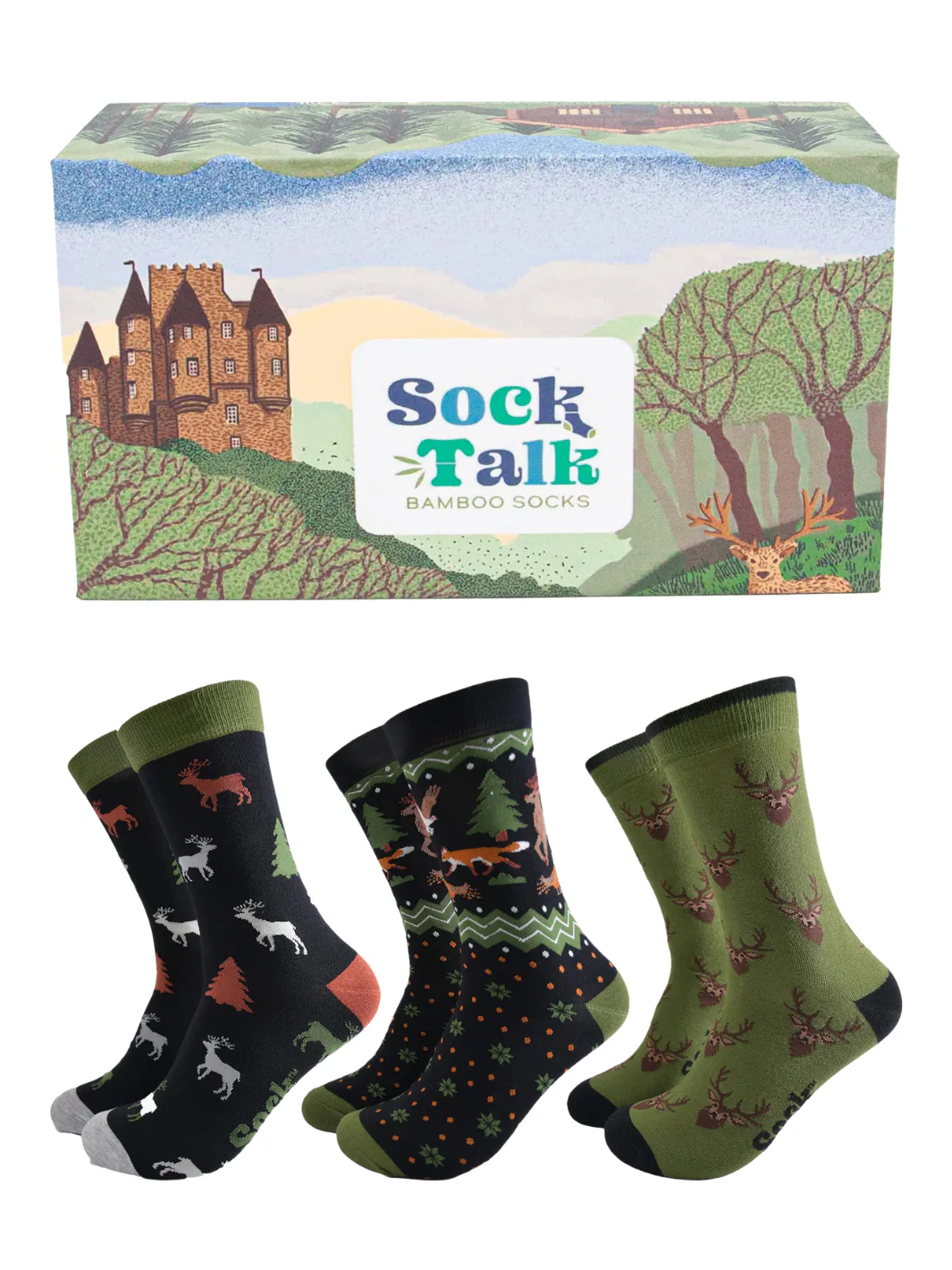 Sock Gift Box - Woodland Animal